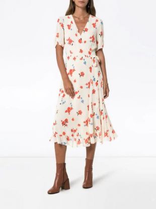 Reformation Robe Portefeuille Napa - Farfetch