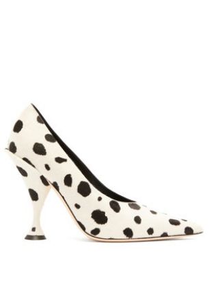 Burberry - Dalmatian Print Calf Hair Pumps