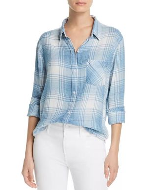 Blue Plaid Shirt