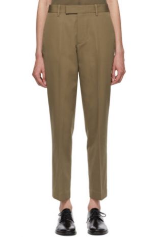 Helmut Lang - Beige Cropped Trousers
