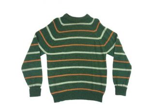 Vintage 70s/80s Green Striped Sweater