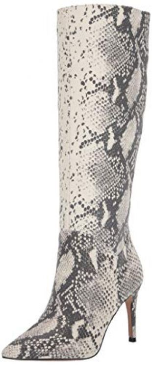 Steve Madden Women's Kinga Fashion Boot, Natural Snake, 9.5 M US