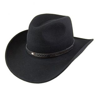 Jaxon & James Jaxon Comanche Cowboy Hat Chapeau, Noir, (Taille Fabricant: Medium) Homme