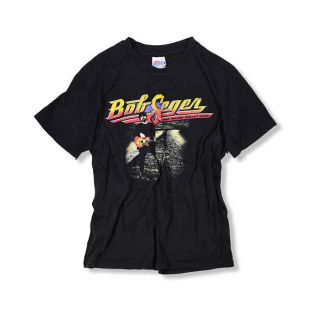 Vintage 1996 Bob Seger & L XL de L femme la balle en argent bande T Shirt homme 90 s