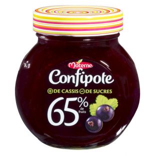 Monoprix  Confipote cassis 65% de fruits   Materne