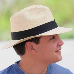 Chapeau Panama Fedora Naturelle Gamboa Classic Fedora