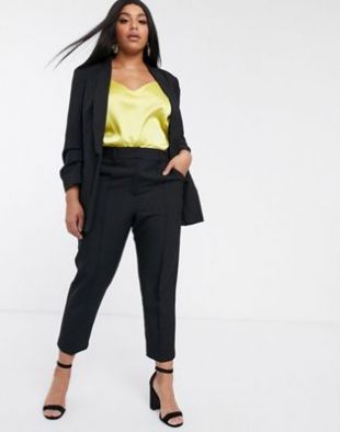 Curve mix & match suit in black