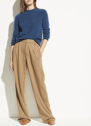 Vince Cozy Wool Wide Leg Pant worn by Lily Aldridge Parfums Summit Launch November 19 2019 Spotern
