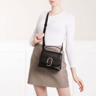 3.1 Phillip Lim Alix Mini Top Handle Satchel Black/Brass en noir