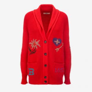 Cardigan Femme Léger Avec Motif Chat - Col En V, Boutons, Manches Longues, Tissu Doux (Polyester)