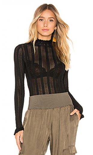 Rib Eliana Top en Black