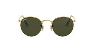 Ray-Ban Pour des hommes RB3447 Lunettes de soleil rondes en métal, Or
