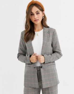 Pimkie - heritage - Blazer à carreaux multicolores | ASOS