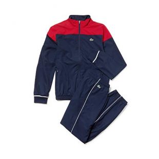 Lacoste Sport Wh3584 Conjunto Ropa Deportiva, Azul (Rouge/Marine-Blanc 457), X-Small (Talla del Fabricante: 2) para Hombre
