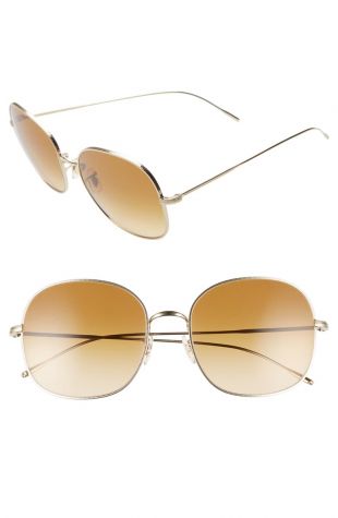 Mehrie 57mm Gradient Round Sunglasses