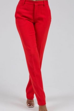 Red Blazer Suit Set Trousers