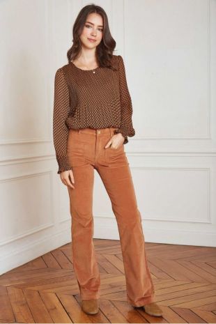 Pantalon Femme La Femme Taille 3 Marron - Classique, Neuf Avec étiquettes