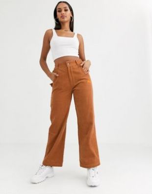 Fila - Pantalon ajusté en velours côtelé avec logo | ASOS