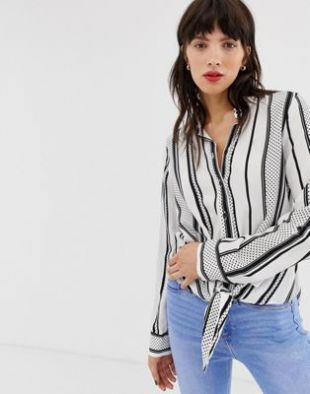 River Island - Chemise manches longues à rayures | ASOS