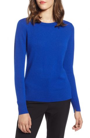 Halogen crewneck hot sale cashmere sweater