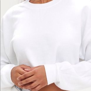 White Ultimate Cropped Sweater