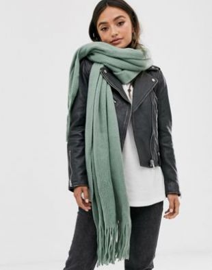 ASOS DESIGN - Écharpe longue à pampilles en maille ultra-douce | ASOS