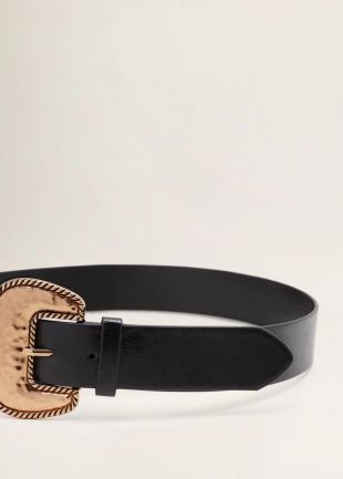 Ceinture boucle en relief -  Femme | Mango France