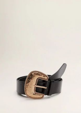 Ceinture boucle en relief -  Femme | Mango France