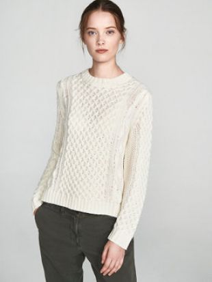 Cable-Knit Wool Jumper