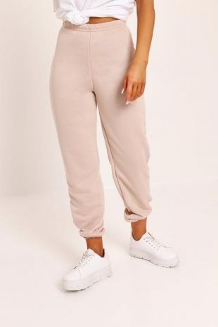 Beige Casual Joggers