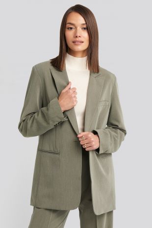 Long Fit Blazer Green