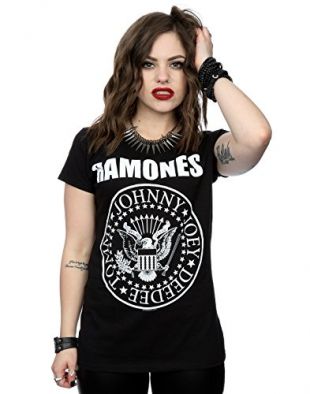 Ramones Femme Presidential Seal T-shirt X-Small Noir