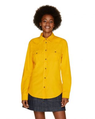 Chemise en velours - Moutarde | Benetton