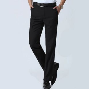 Black Gray Office Suit Pants
