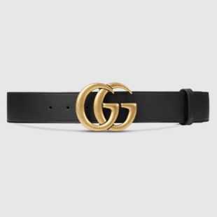 Ceinture en cuir avec Double G Boucle