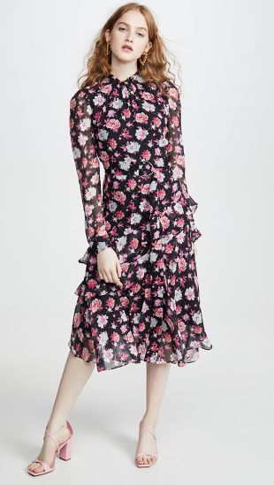 Printed Asymmetrical Dress