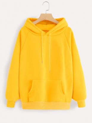 Pull à capuche à manches raglan avec poche kangourou