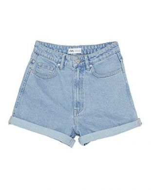 Zara Women Authentic Denim mom fit Bermuda Shorts 8197/079/406 (44 EU)