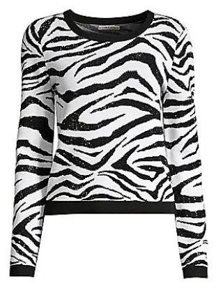 Alice + Olivia Zebra Connie Sweater 