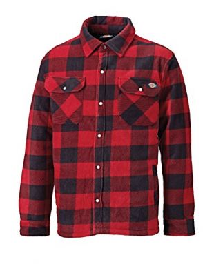 Dickies Portland Homme, Chemise Polaire, Rouge, 3XL
