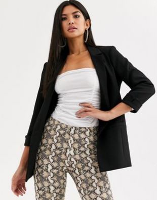River Island - Blazer oversize - Noir | ASOS