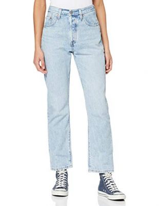 Levi's 501 Crop Jean Boyfriend, Bleu (Montgomery Baked 0074), W23/L26 (Taille Fabricant: 23W / 26L) Femme