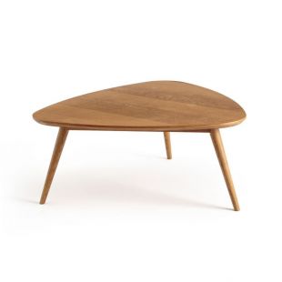 Table basse vintage chêne moyen, QUILDA
