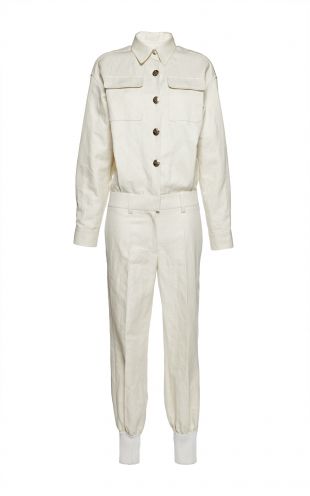 Sonia Rykiel - White Twill Jumpsuit