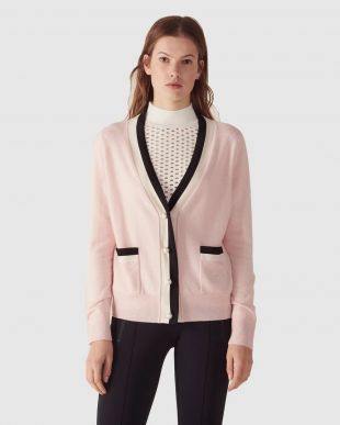 Sandro Nude Cardigan