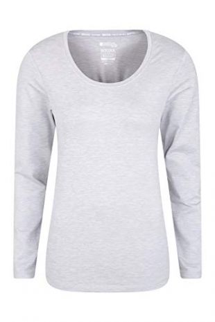 Mountain Warehouse Panna Womens Long Sleeved Top - Winter Tee for Gym Berry 16