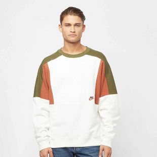 NIKE NSW Re-Issue Crew FLC sail/dark russet/dark russet Hoodies bestellen bij SNIPES