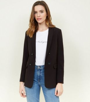 Black Double Breasted Blazer