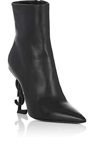 Black Leather Ankle Boots