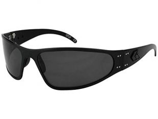 Gatorz Wraptor Sunglasses, Metal Aluminum Frame, Military Tactical Style, Blackout Sunglasses Non-Polarized Smoked Lens
